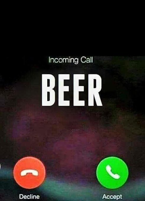 BarneySimon's tweet photo. Some say if you hold a glass of beer to your ear, you can hear the weekend. #WeekendsRock https://t.co/D9fLxG4WDX