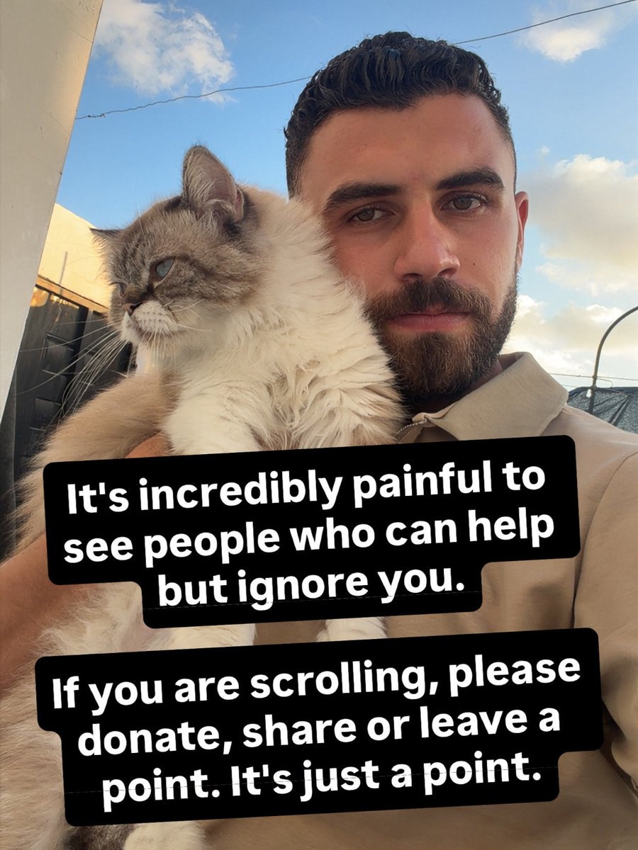 yousefmohmoud25's tweet photo. It's incredibly painful to see people who can help but ignore you.

If you are scrolling, please donate or leave a point. It's just a point.

https://t.co/WWWtw3Rpdm https://t.co/RDqZ60rlGl
