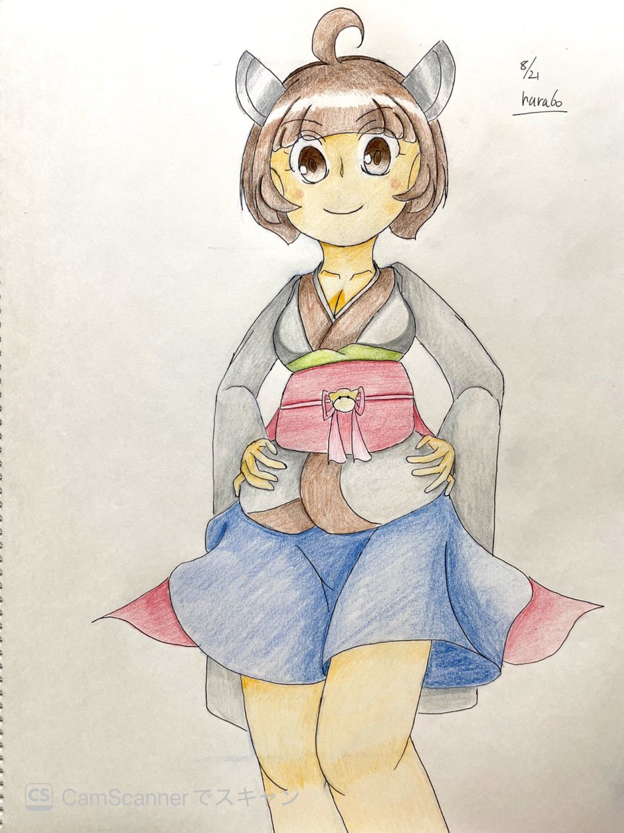 bo_ha's tweet photo. 落書きりたん8月21日
#きりたんキラキラ金曜日 
#東北きりたん https://t.co/Om6cGoV732