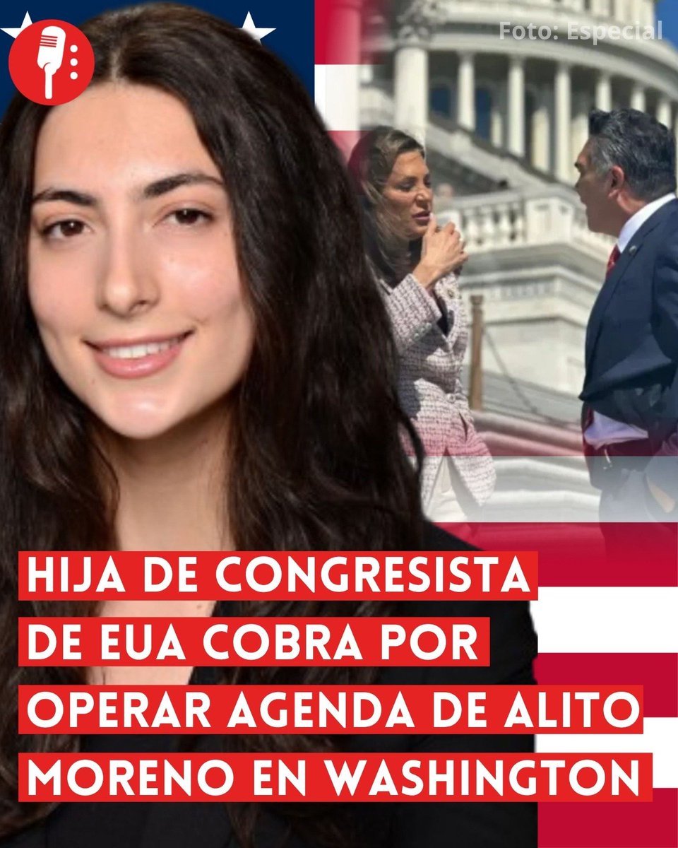 YosoyPedrero's tweet photo. 🚨 OJO: HIJA DE CONGRESISTA DE EUA COBRA POR OPERAR AGENDA DE ALITO MORENO EN WASHINGTON

De acuerdo con una investigación de @ADNoticiasMex   , Martina Maietto aparece registrada ante el Departamento de Justicia de EUA como encargada de Relaciones Públicas para Alejandro Moreno, mientras su madre, la congresista republicana María Elvira Salazar, ya mantenía encuentros políticos con el dirigente priista.  https://t.co/FsDvuPEX3b