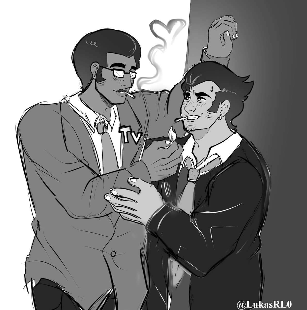 LukasRL0's tweet photo. Human! Tenna X Human! Spamton [sketch]
#deltarune https://t.co/1NB32NavUj