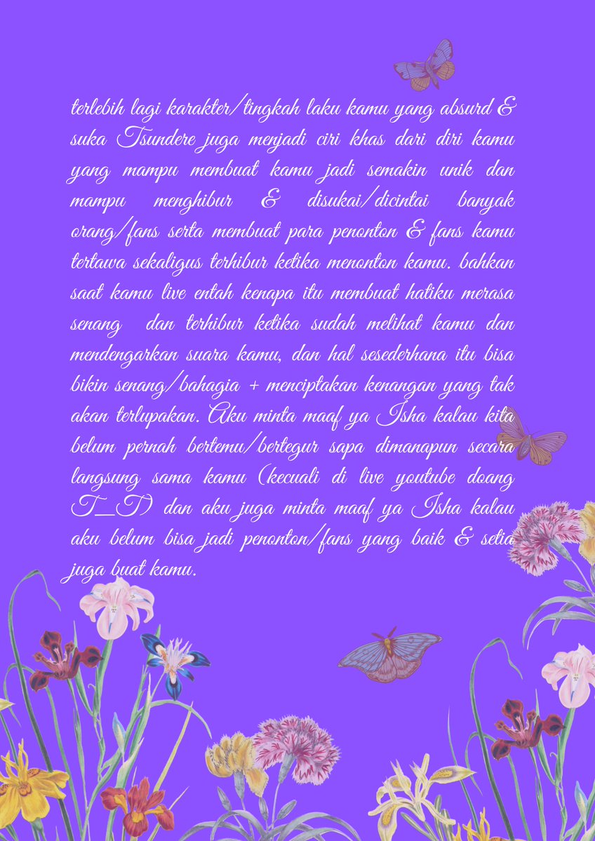 krab_dzulfikar's tweet photo. Haallloo @isha_jkt48v ini ada sesuatu buat kamu bisa dibaca selagi sempat aja alias sebisanya kamu aja, semoga kamu suka yaaโค๏ธ๐๐๐๐ฅฐ๐ค
#NotThatIMissYou #Hinds19ht #TerimaKasihJKT48V https://t.co/L4IZs9kFNx