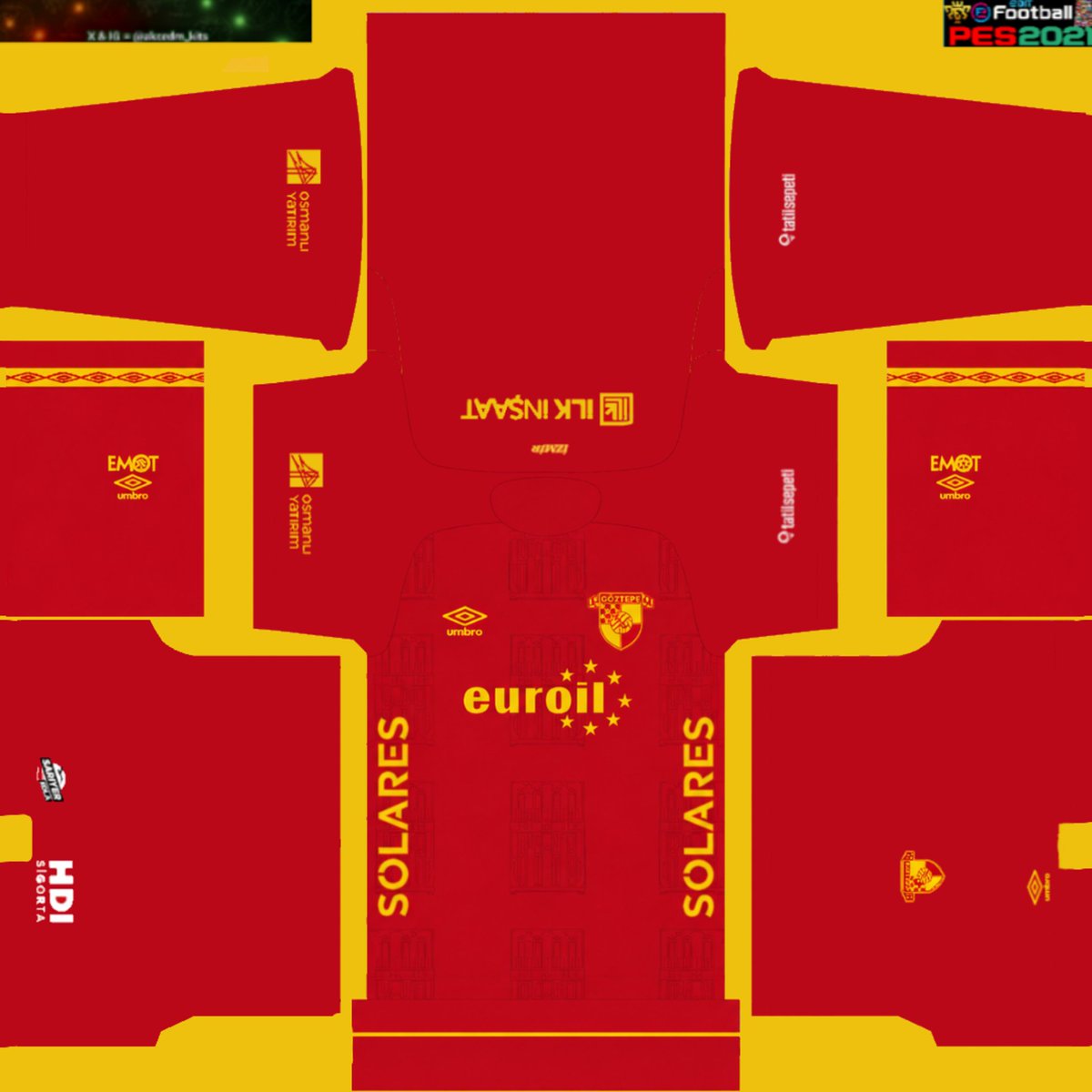 akcedm_kits's tweet photo. Official:Göztepe2627SeasonKits #drawing #akcedm #Göztepe #kits #pes2021 #pes21 #peskit #kitmaker #pes #eFootball #göztepekits #izmir #tam35 #gözgöz #heryerdegöztepe #sarıyer #hdi #emot #solares #tatilsepeti #osmanlımenkul #ilkinşaat #euroil #Umbro @Goztepe https://t.co/ZYEejMt2Js https://t.co/hAaOcm6J2n
