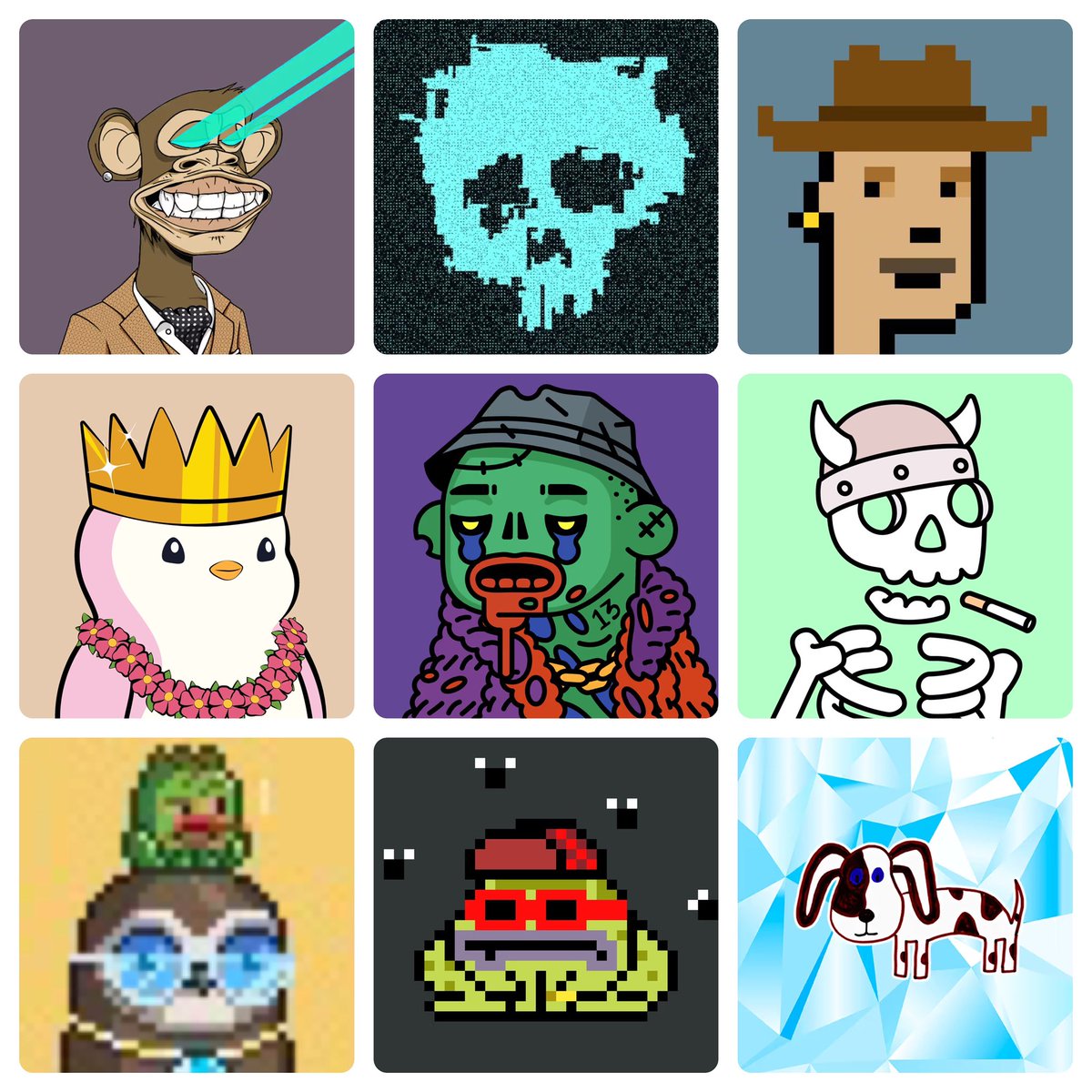 Scott_Steger's tweet photo. As a true collector, this down market has been a great time to cherry pick grails from some of the best OG projects. @cryptopunks @XCOPYART @BoredApeYC @Deadfellaz @veefriends @pudgypenguins @moonbirds @doodles @cryptoadzNFT https://t.co/67LqITE5d6