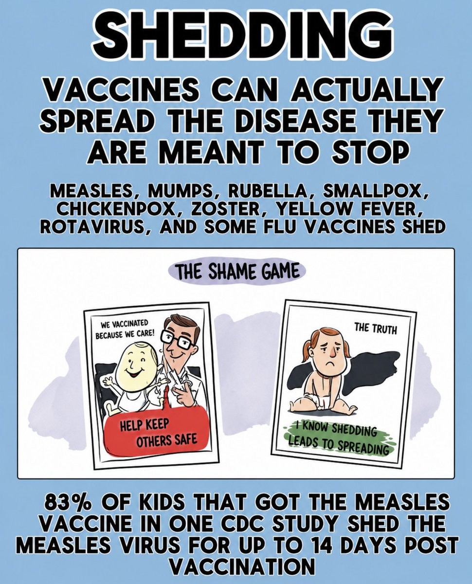 toobaffled's tweet photo. “We got vaccinated to protect you…”  by shedding the virus on you for two weeks. https://t.co/KQd36N5yEX