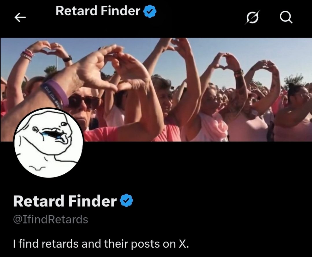 IfindRetards's tweet photo. New Profile banner just dropped https://t.co/KvOoYFQR28
