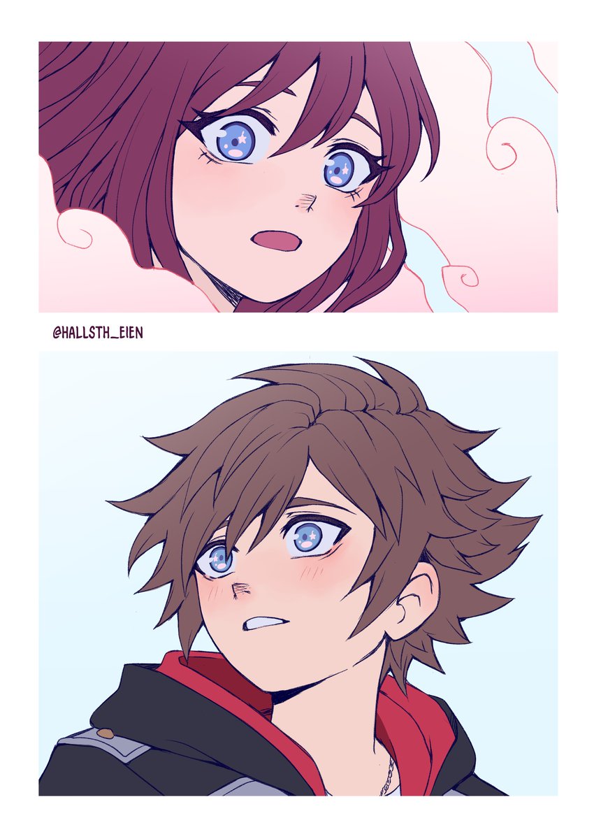 Hallsth_Eien's tweet photo. Falling in love at first sight (again) 🌟

#sokai #kh4 https://t.co/8XwvzeaXtQ