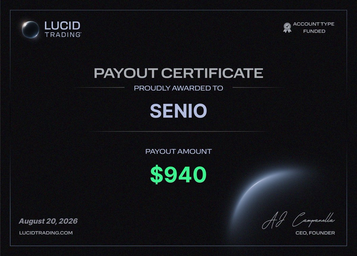 seniox7's tweet photo. 77.8% win rate. Payout secured.

Weird price action all week, but stayed disciplined and executed the plan.

Now it’s time to scale and build on it.

Onto the next. 📈 https://t.co/EkLM3CQRC7