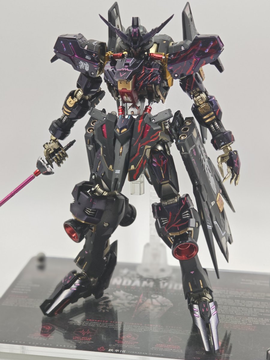 gilvertus's tweet photo. MG Gundam Vidar — “Sinister” 🩸🖤

A dark, aggressive take on the MG Gundam Vidar

#Gundam #Gunpla #MGGundam #GundamVidar #IronBloodedOrphans #IBO #GunplaPhotography #GunplaCustom #GunplaBuilder #Bandai #ガンプラ https://t.co/NnsZCYFksg