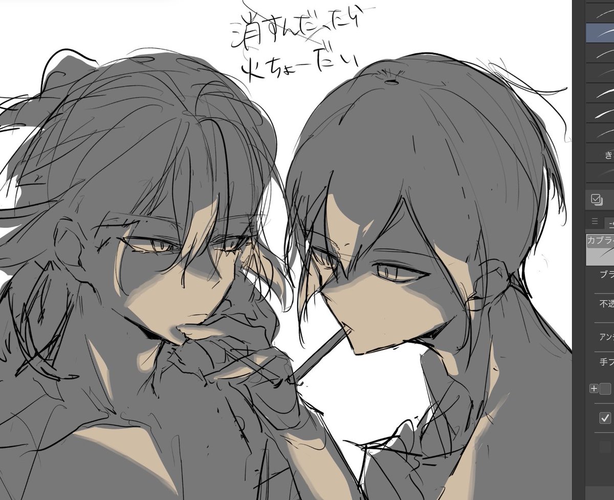GaaaAato_3rd's tweet photo. らくがきとラフとラフ😄👊 https://t.co/CD48lP5wdq