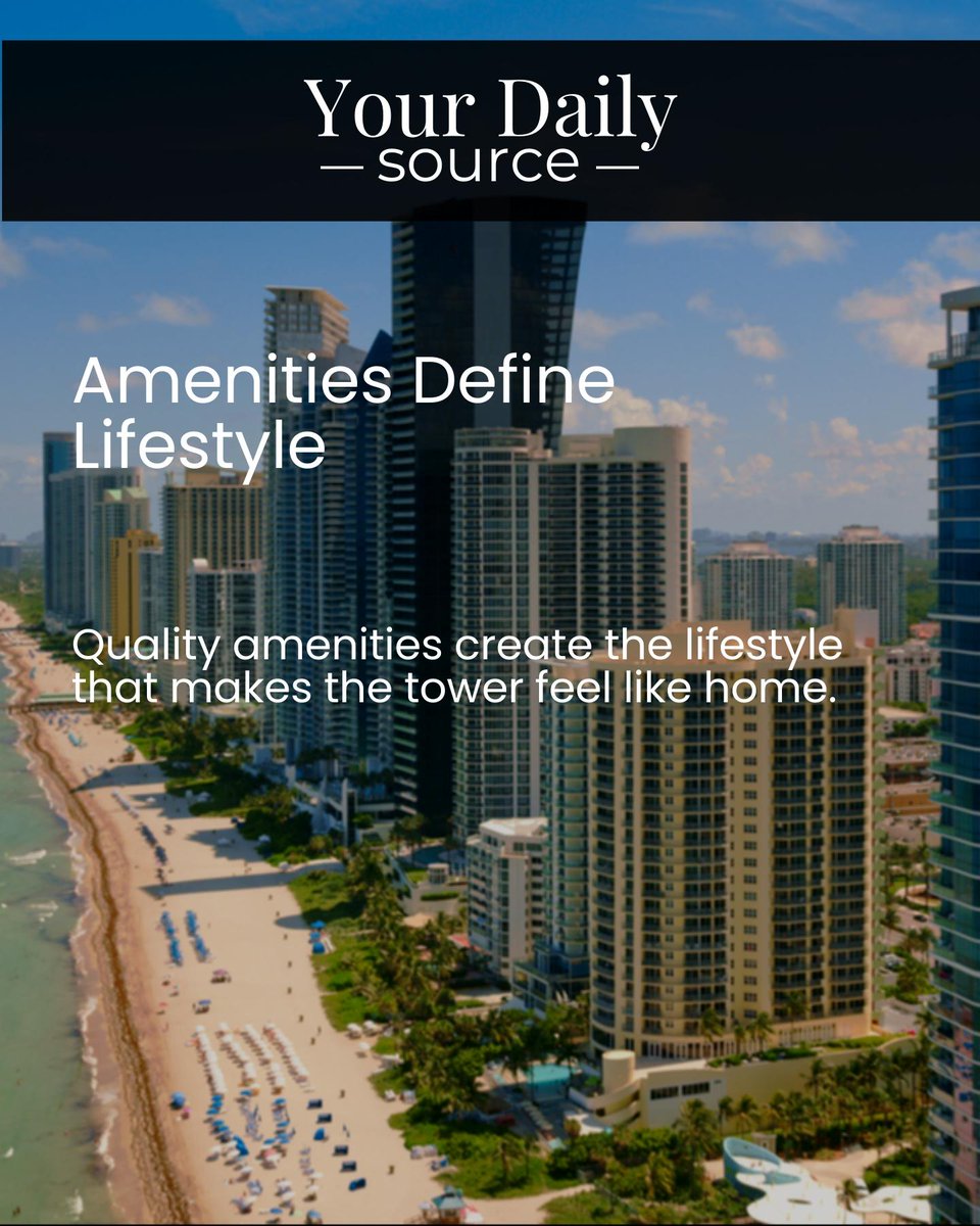realtorpola's tweet photo. High-rise oceanfront living in Sunny Isles means every decision hinges on the tower’s rules, amenities, and lifestyle, not just the view or the price.

Which matters most to you when buying? https://t.co/VNHIM2PiCZ