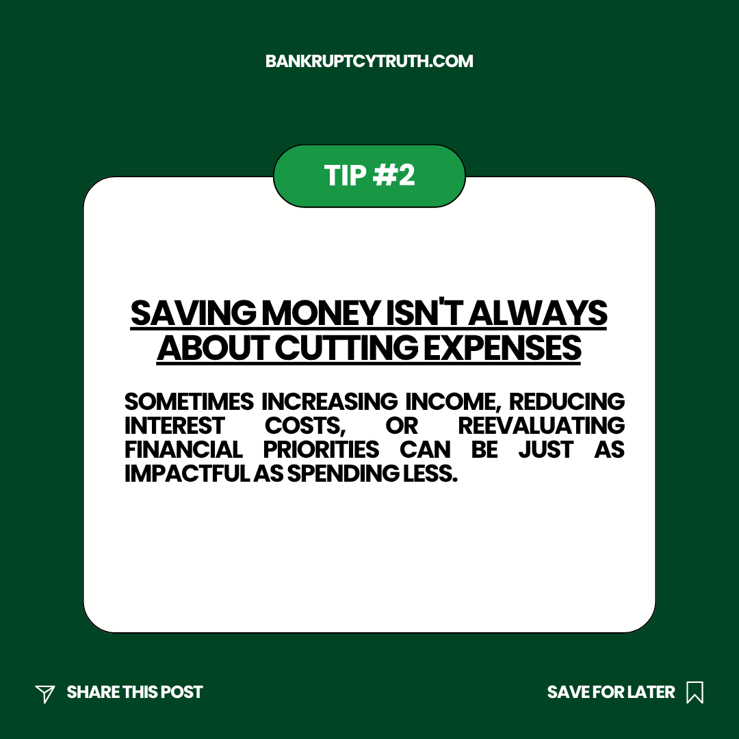 BankruptcyMinn's tweet photo. 💡 #TipThursday

Saving money isn't always about spending less.

Reducing interest costs, increasing income, and building an emergency fund can strengthen your financial foundation. An emergency fund isn't just about savings. It's about having options when the unexpected happens. https://t.co/GOkjRQ1dfa