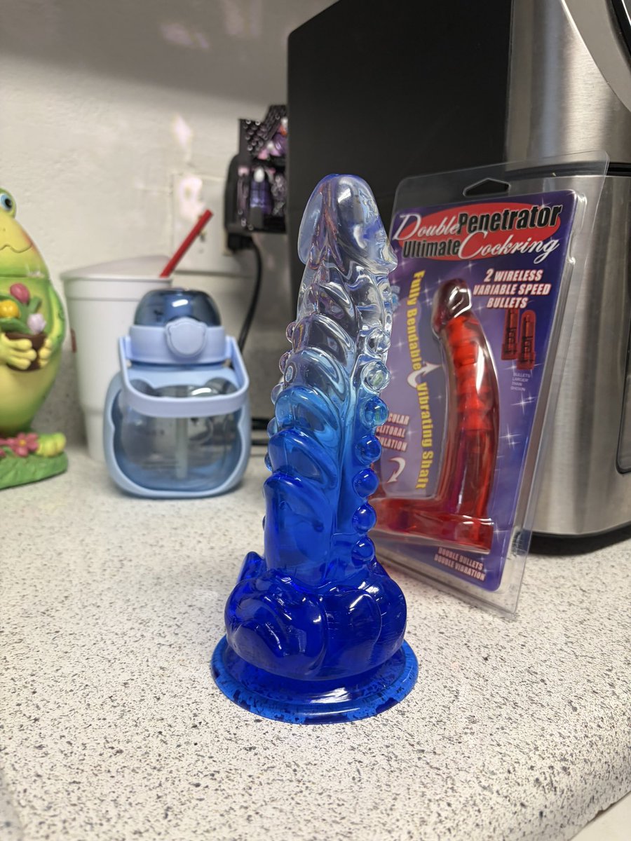 bruhzona's tweet photo. erm … got a new toy … gulp https://t.co/XdEw0ahrgc