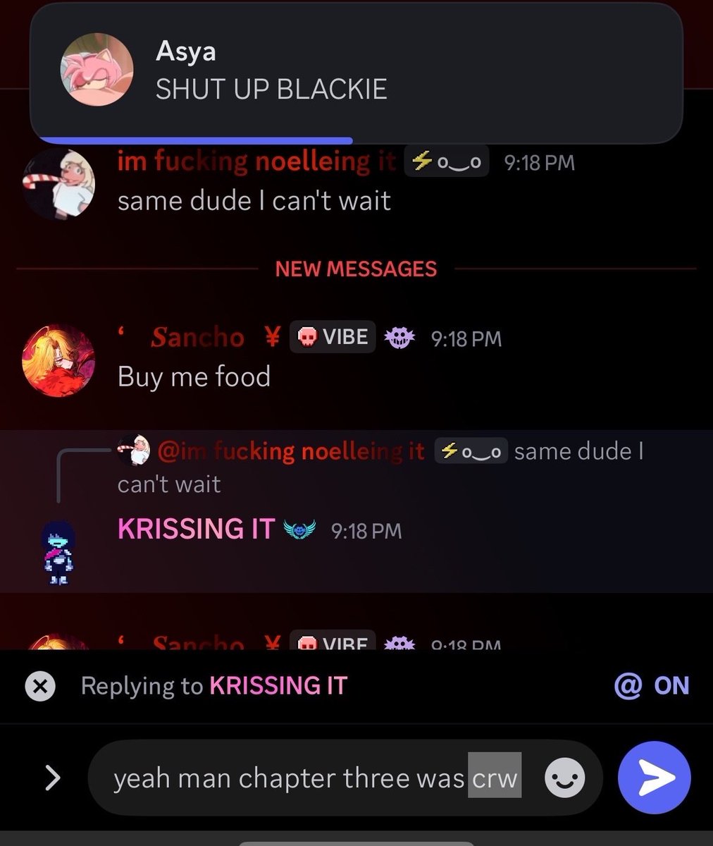 Nakoto_Tp's tweet photo. Here's some of the proof of her saying racial slurs (yes blckie is a slur ) and her talking sexually to a minor @lostgeniusfox 
I have so much more this is just the icing on the cake https://t.co/YUzHLSzamQ