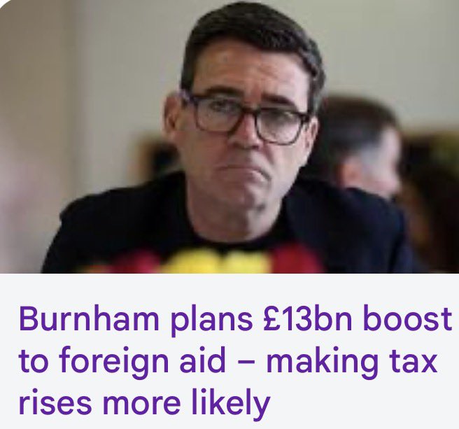 BLAIMGame's tweet photo. National Debt is at an all time high with borrowing rates higher than when Liz Truss was PM and now Burnham wants more taxes for foreign aid?
Has the country gone mad? https://t.co/zjFCljwrds