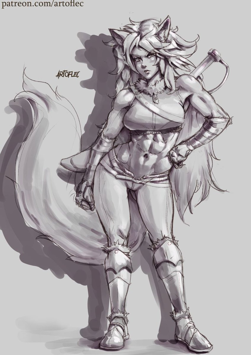 ArtofLec's tweet photo. sketch character design comm. Feelin frizzy hair. https://t.co/Jf8ot3N1uE