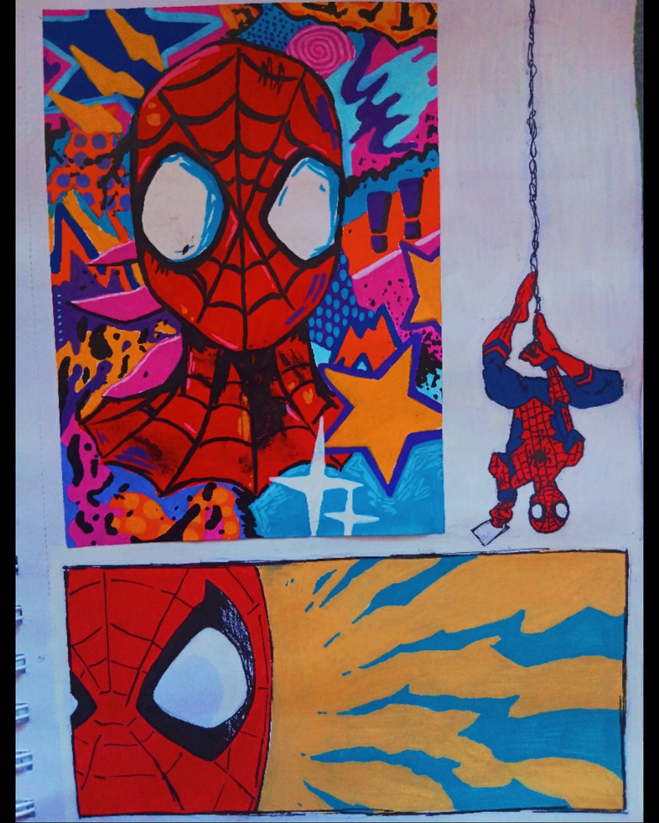 vhsparx's tweet photo. • brand new day • 

rarely post art on here but i do love this piece <3 #spiderman #peterparker https://t.co/QZbfERduCH