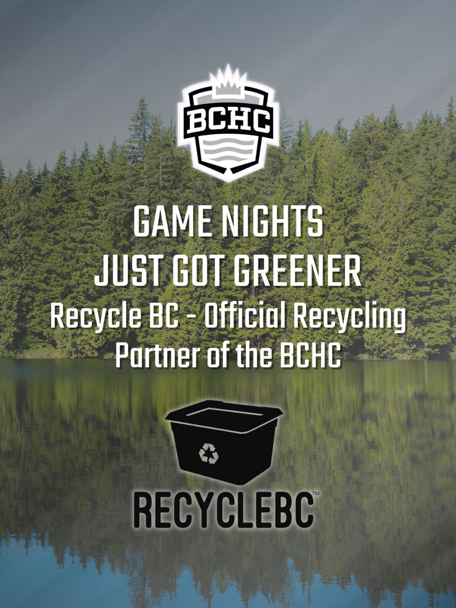 thebchc's tweet photo. Recycle BC is now the BCHC's official recycling partner. Arena activations, athlete-led content, and more this season. Full story: link in bio.
#BCHC #bcjuniorAhockey #recyclebc https://t.co/MzcMiZ549y