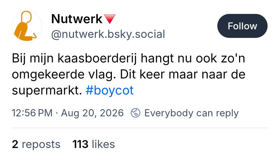 RoelofBouwman's tweet photo. De kaas die ze in supermarkten verkopen groeit namelijk aan bomen in het Vondelpark. Dus dan weet je dat het snor zit. https://t.co/x4UA87pKd1