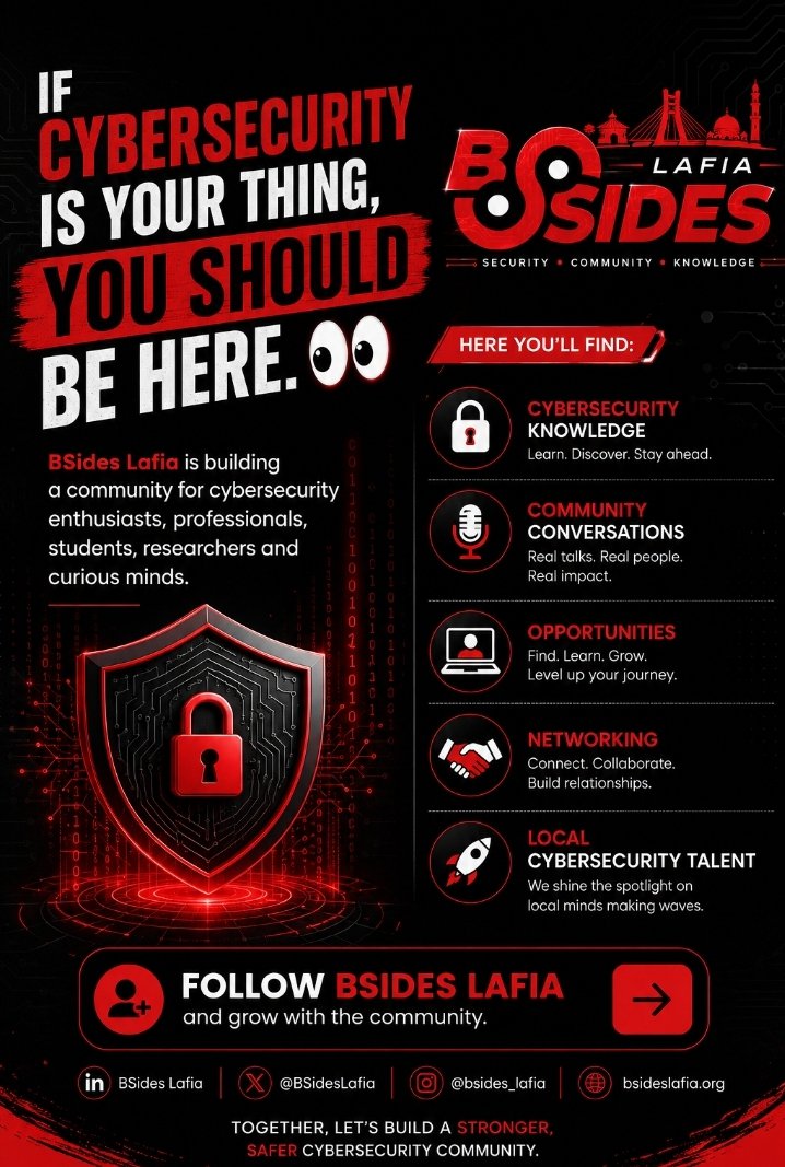 BsidesLafia's tweet photo. https://t.co/sOnLfQfAek