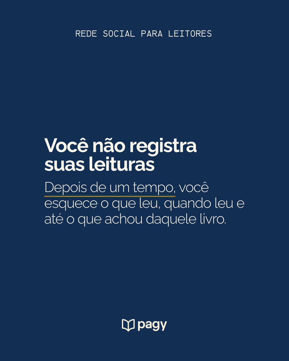 pagy_app's tweet photo. Venha fazer parte dessa comunidade e transformar a sua forma de ler. 💛👇
#Pagy #Leitura #Livros #AmigosLeitores #EstanteVirtual https://t.co/Kl5pmxp822