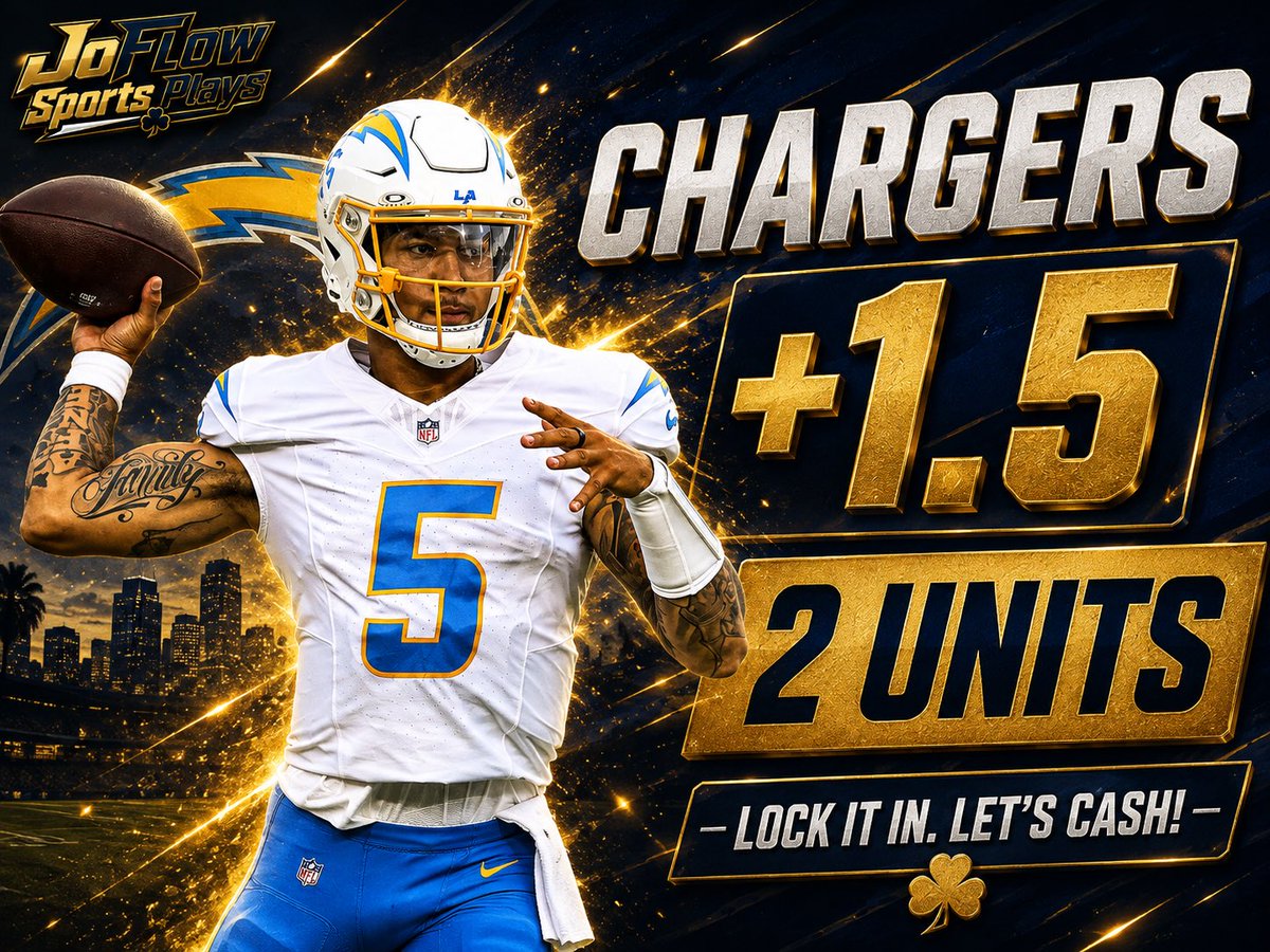 Joflows11's tweet photo. NFL Preseason Play

Los Angeles Chargers +1.5

2 Units https://t.co/zrNOeBGIbJ