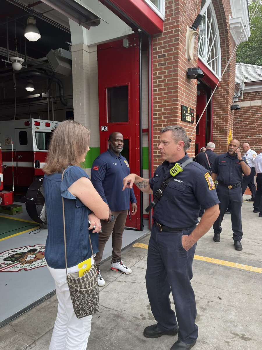 dcfireems's tweet photo. Our August 2026 All Hands on Prevention outreach finds us in the Palisades neighborhood with Engine 29 and Truck 5.

From fire prevention info to the installation of smoke alarms, we are working together to keep #DCFireSafe

Thank you Palisades Community Association for joining. https://t.co/XK0KPzKevI