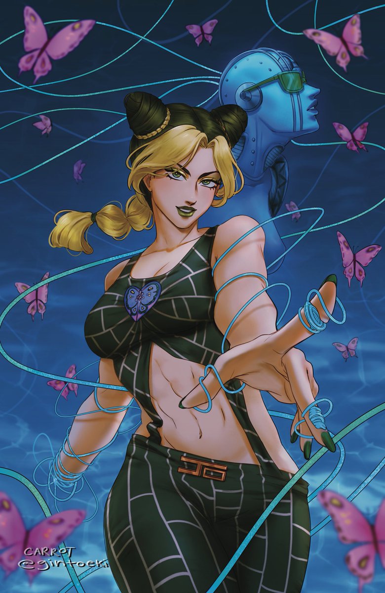 gintoeki's tweet photo. My beloved Jolyne 🩵💚 https://t.co/EROuVBDWSL