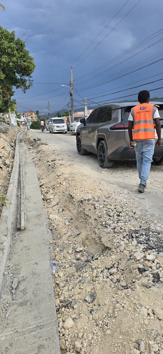 MalahooForteMP's tweet photo. #ConstituencyHappenings #StJamesWestCentral
Complete rehabilitation of #JarrettTerrace community road #MtSalemDivision under #SPARKProgramme is in progress with sidewalk and water table under construction. This is commitment made and kept. #NoHype #RealResults https://t.co/vvTztarSHK