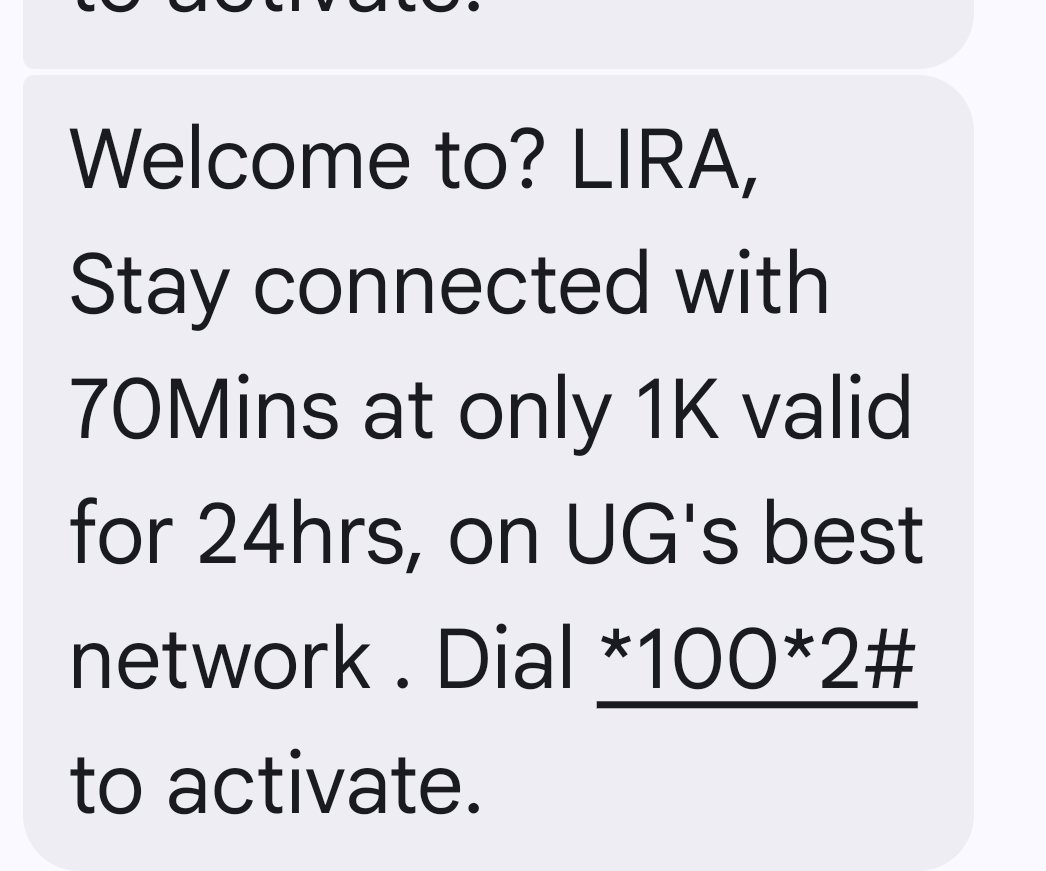 MubangiziMathia's tweet photo. Arriving in Lira City @mtnug charges 1k for 70 minutes of talk but charges same for 80min of talk in Mbale, and other cities. #SmallThings that go unnoticed @mtntvafromobile https://t.co/D9oCi1PAlH