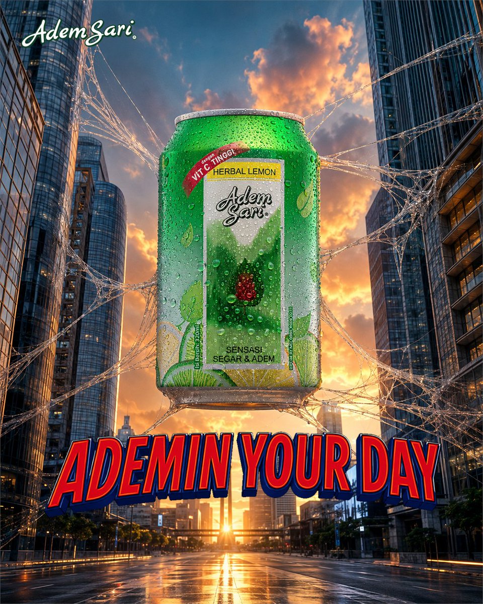 AdemSari_ID's tweet photo. Ademin your day yang penuh dengan gebrakan itu dengan Adem Sari Herbal Lemon, Geng 💚

#AdemSari #AdemSariHerbalLemon #PastiNgademinJelasNyegerin #BawaAdemTerus #BrandYourDay https://t.co/LsFC49a9I5