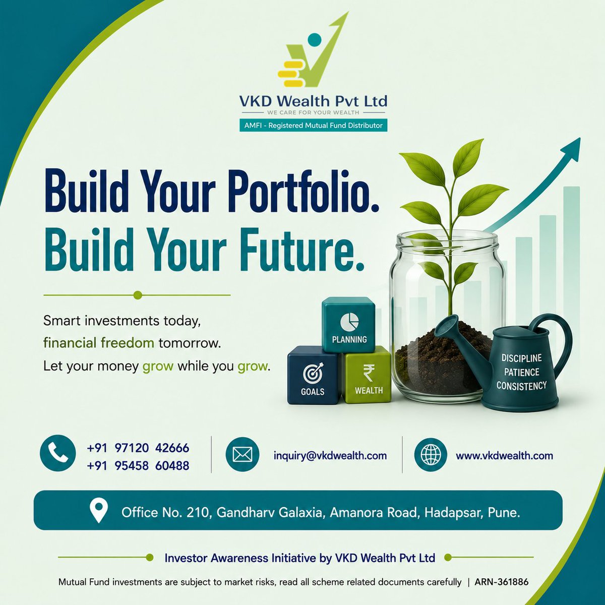 VkdWealth's tweet photo. Build Your Portfolio, Build Your Future.

#SmartInvestment #FinancialFreedom #MutualFunds #Insurance #VkdWealth https://t.co/agPtkKxqqC
