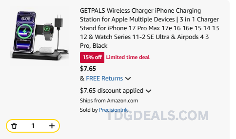 dropperdeals's tweet photo. 3-IN-1 CHARGER FOR $7.65 🔋

GETPALS wireless charging station for iPhone, Apple Watch and AirPods is down to $7.65 on Amazon.

Use code MU9MZLPU at checkout.

https://t.co/wHPw7hq8aU

#ad https://t.co/loGKay1iyv
