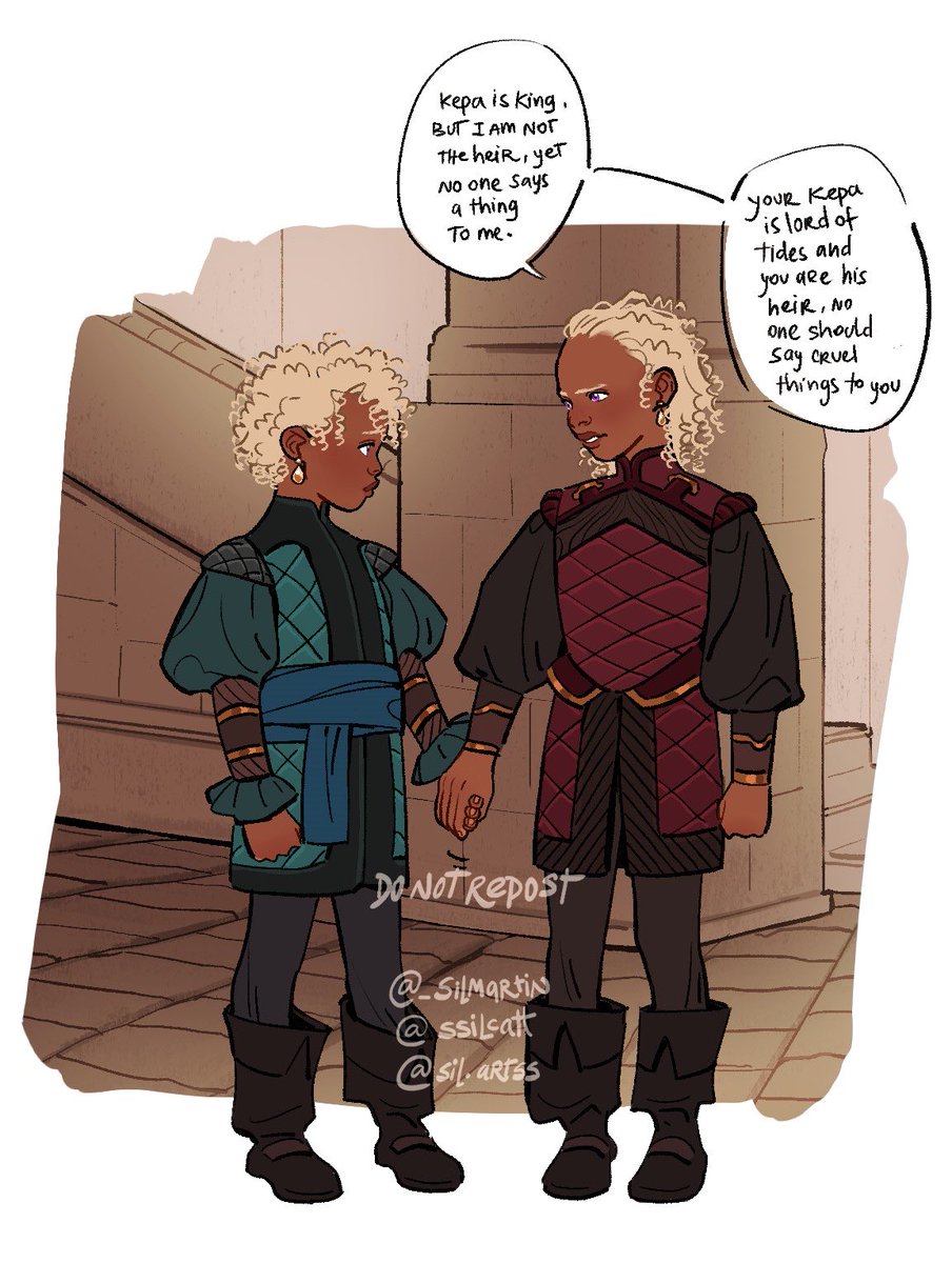 _SilMartin's tweet photo. also not me whining on my priv about not having an OC for the past #ASOIAFOC2026 when I have my darling jacaela &amp; luena babies to share 🤧🫶 https://t.co/BlmAhGoIOf