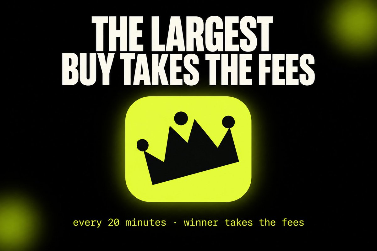 topdawgfun's tweet photo. $DAWG is live! 

V2rSiqm9pMz1x8r2acvcKMf2AuHpn62mSuHhRzYDAWG

launch a coin. every 20 minutes, the biggest buy automatically takes the creator fees.

sell or transfer inside the window → you're out.

largest buy takes the fees. 👑

https://t.co/IJnqsNP4yC https://t.co/COBFMJZDGH