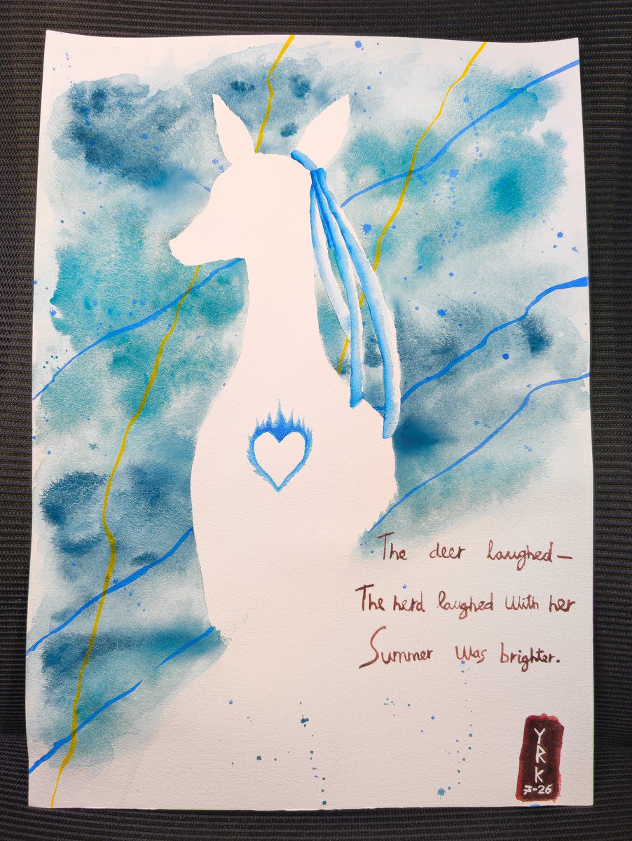 __Yark's tweet photo. I made this watercolor for our deer birthday. Happy birthday, Iori!!!
#IoriSSART https://t.co/IdkRsD8awQ