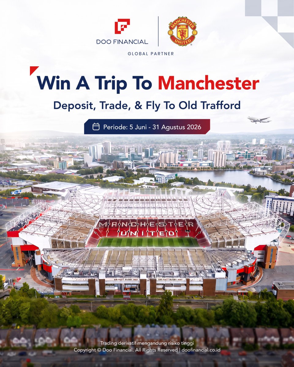 Doofinancial_ID's tweet photo. ⏰ EXTRA TIME! Campaign diperpanjang! ⚽🔥

Masih belum join Win A Trip to Manchester?
Atau tinggal sedikit lagi mencapai tier hadiah yang kamu incar?

Good news — kesempatanmu sekarang diperpanjang sampai 31 Agustus 2026! ✈️🇬🇧

Info lengkap:
https://t.co/gb3Ae8XmGD https://t.co/Ui2eVD6tqo