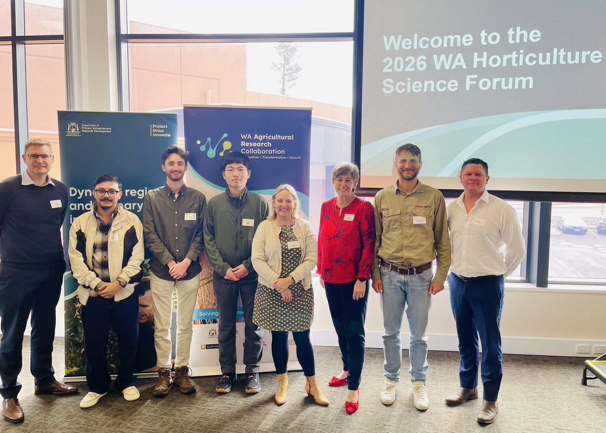 WAAgCollab's tweet photo. ๐ฑ From avocados & fly pollinators to smart sprays, the inaugural #WAHorticultureScienceForum showcased innovation driving WA horticulture forward.
Thanks to everyone who gathered in Bunbury to connect, collaborate & share research ๐ก
๐ https://t.co/qCYSwLFWap
#DPIRD #WAARC https://t.co/5V1k08AD12