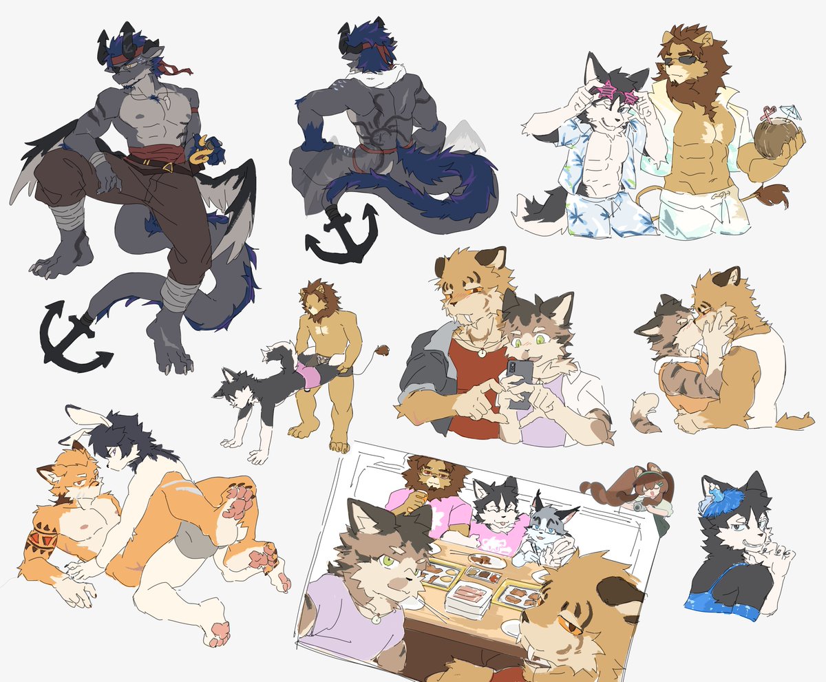 Oned_1zqg's tweet photo. #furry 小情侣过七夕 https://t.co/GTGBpNPDsB