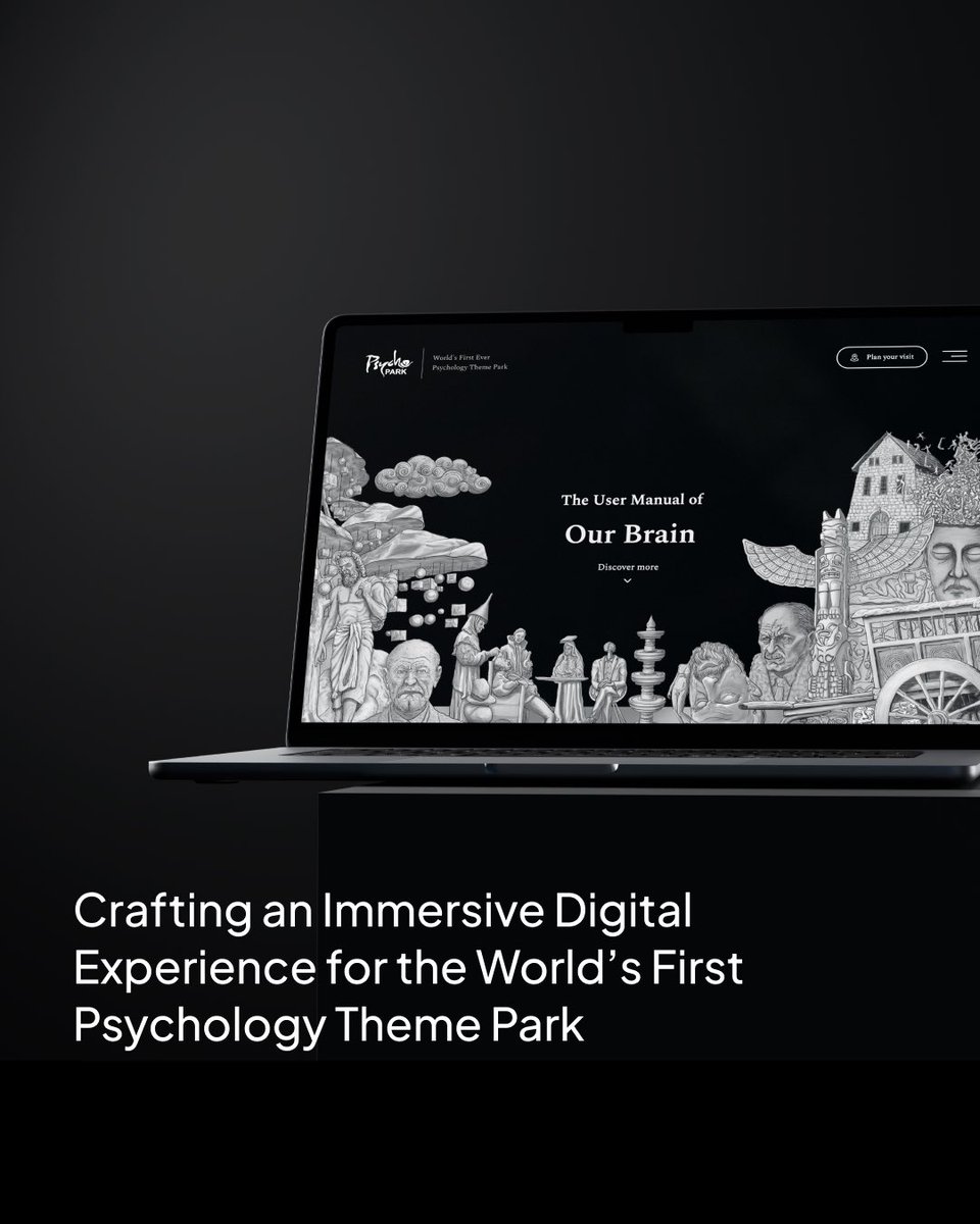 onbyz's tweet photo. Turning a one-of-a-kind idea into a one-of-a-kind digital experience.

For Psychopark, the world’s first psychology-themed park, we created an immersive website that reflects the curiosity, creativity and experience behind the concept. https://t.co/AcIjegjlS4