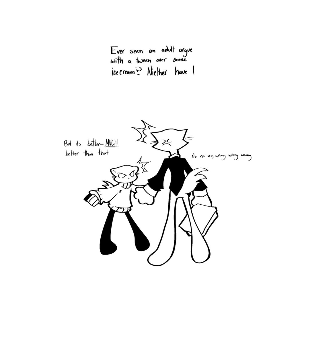 Strange29497811's tweet photo. Sibling antics #art #ocart https://t.co/qFswwcqDeP