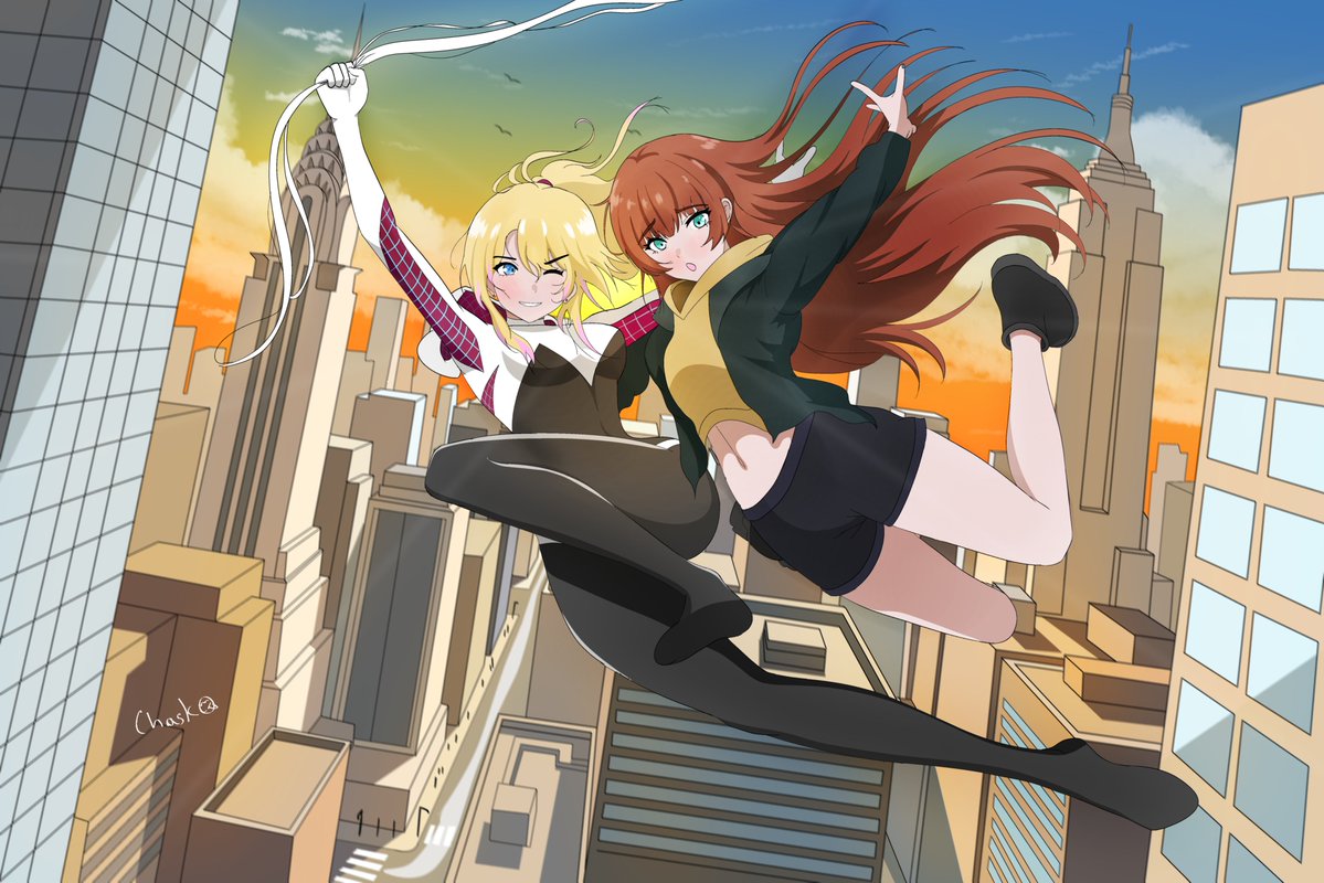 Ch4sk4's tweet photo. What if Jean meets Gwen instead?
#SpiderManBrandNewDay https://t.co/ptm3zcpno3