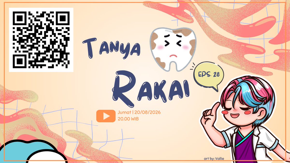 RakaiVDentist's tweet photo. HALO TEMAN-TEMAN!

nanti malam saya buka sesi konsultasi gratis di Youtube Live!
Bagi teman teman yang mau tanya-tanya seputar kedokteran gigi, silakan isi formulirnya ya!

21/08/2026
20.00 WIB

Link Acara dan formulir ada di kolom komentar!
#PringScreen https://t.co/fLLB1NHws5