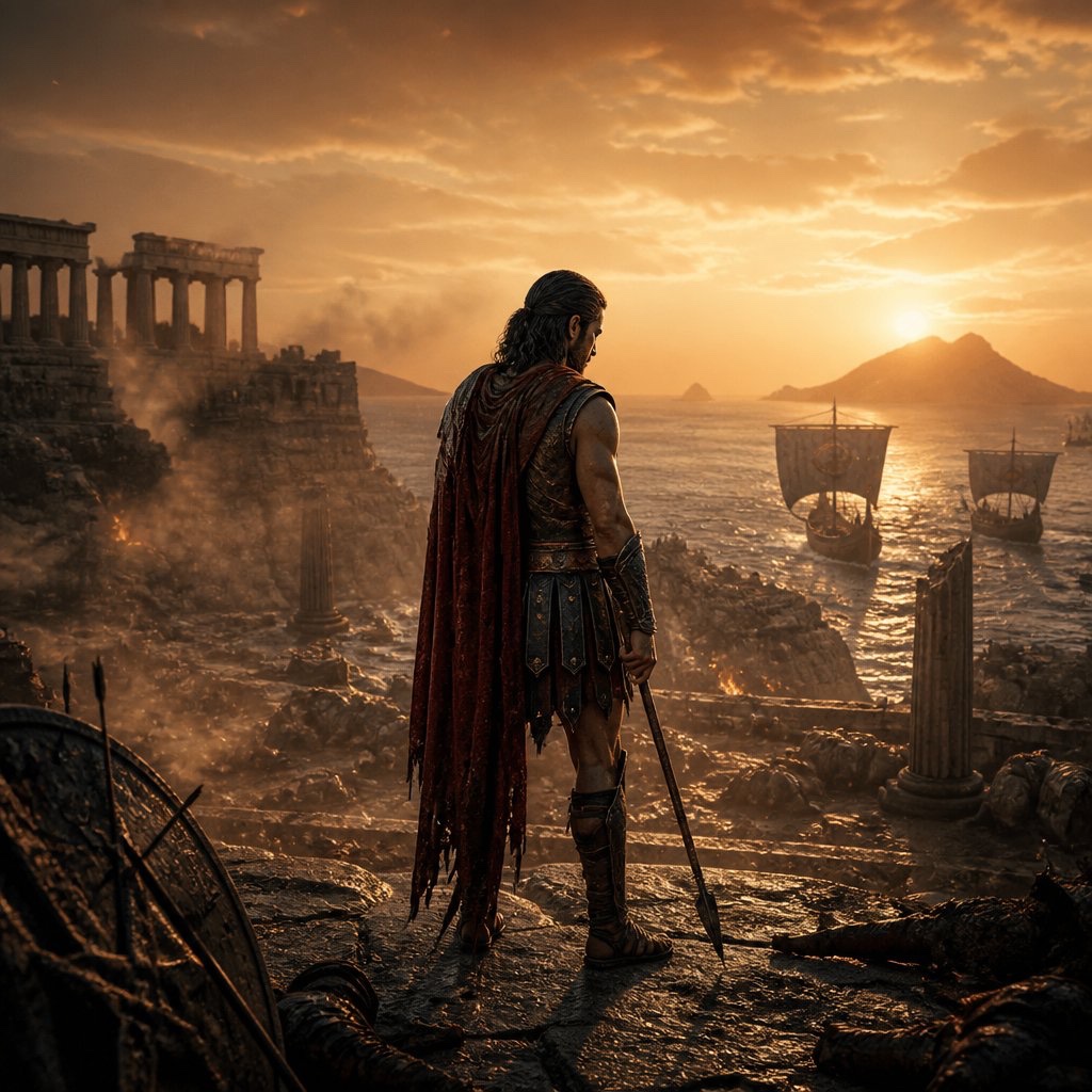 Odysseyfication's tweet photo. The storm doesn’t mean you’re lost. Sometimes it means you’re finally on the journey that will make you legendary. 🌊⚔️ The Odyssey https://t.co/BMlG8TVhF6