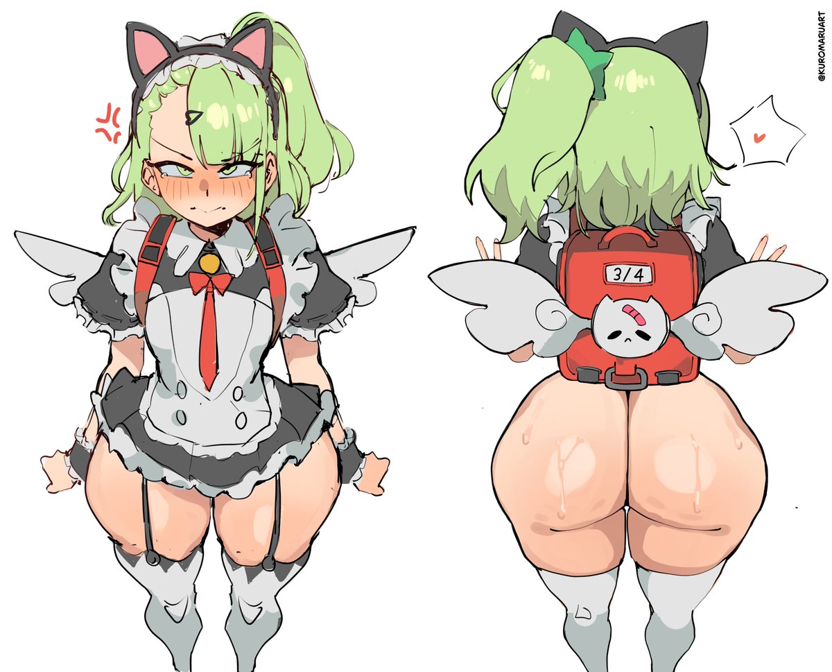 kuromaruart's tweet photo. Maids are powerfull ig https://t.co/F3wJTzUPTZ