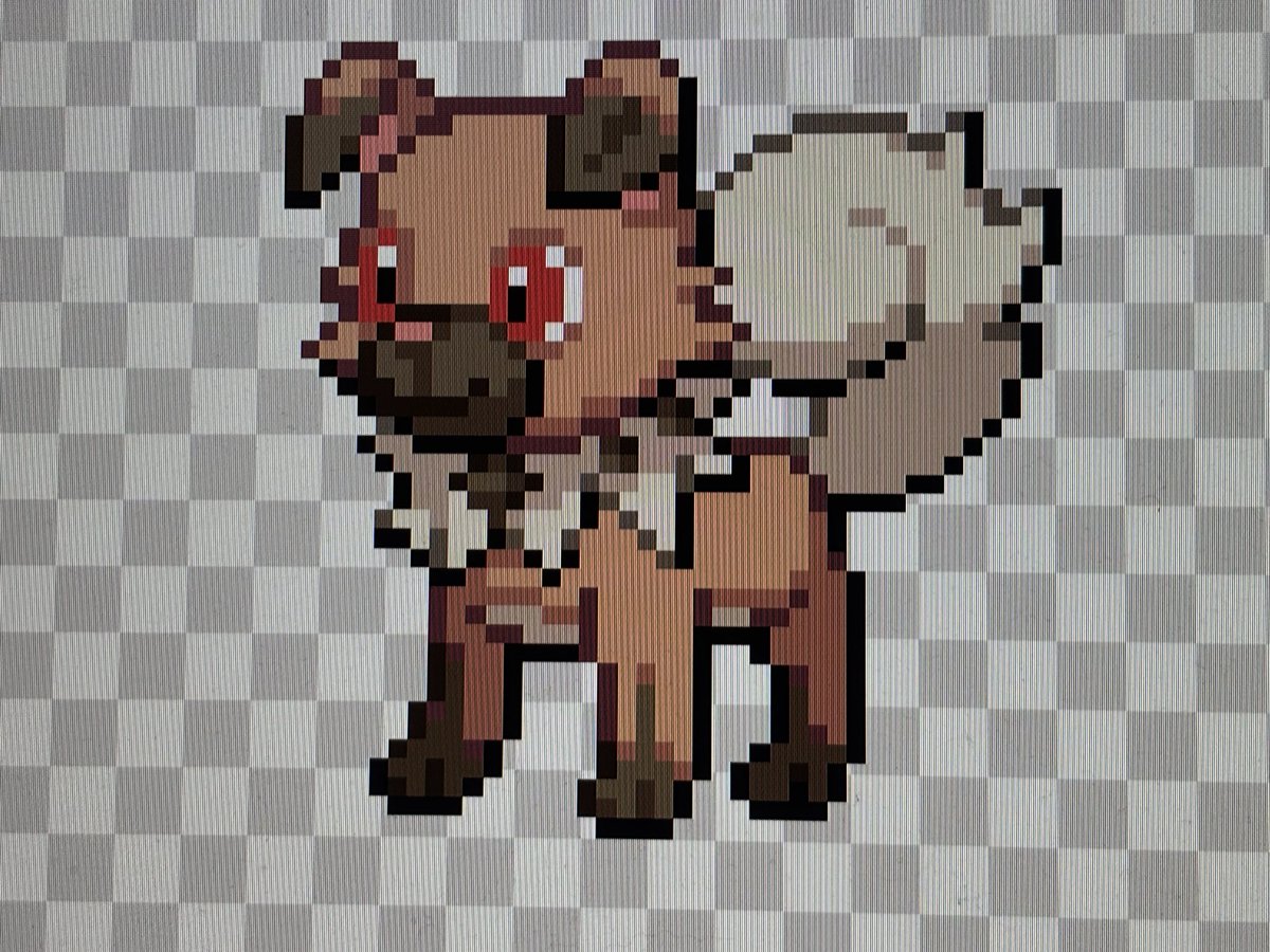 CometTheFennec's tweet photo. I had to basically just change how Rockruff works because of the way forms work in essentials with the Vore mod, so Rockruff is gonna evolve based on the time you caught it in Bulging Bismuth and its eyes will show you what it’ll evolve into https://t.co/FMj0Ioj8wz