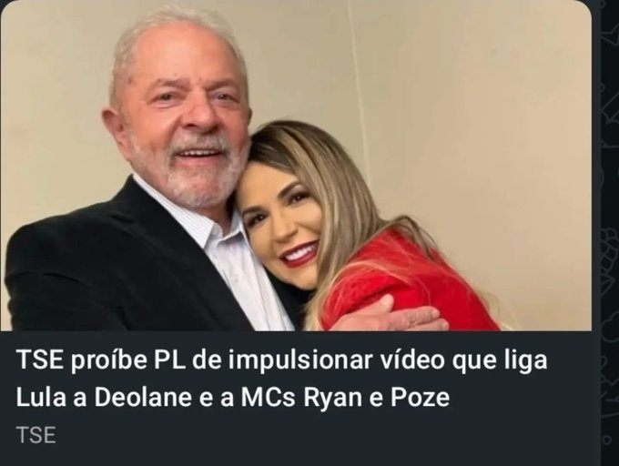 BrazilenDireita's tweet photo. O TSE proibiu o IMPULSIONAMENTO desse vídeo...
Onde Deolane ligada ao PCC está ao lado de seu “ídolo” Lula. https://t.co/eNcXg6WppG