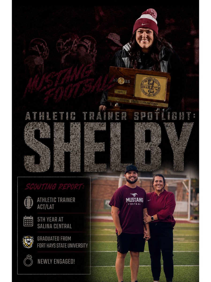 SC_MustangFB's tweet photo. 2⃣0⃣2⃣6⃣ Mustang 🏈 Athletic Trainer 💪❤️🩹💯
#WEareSC #STRONGERTOGETHER https://t.co/pukqnfQJVU