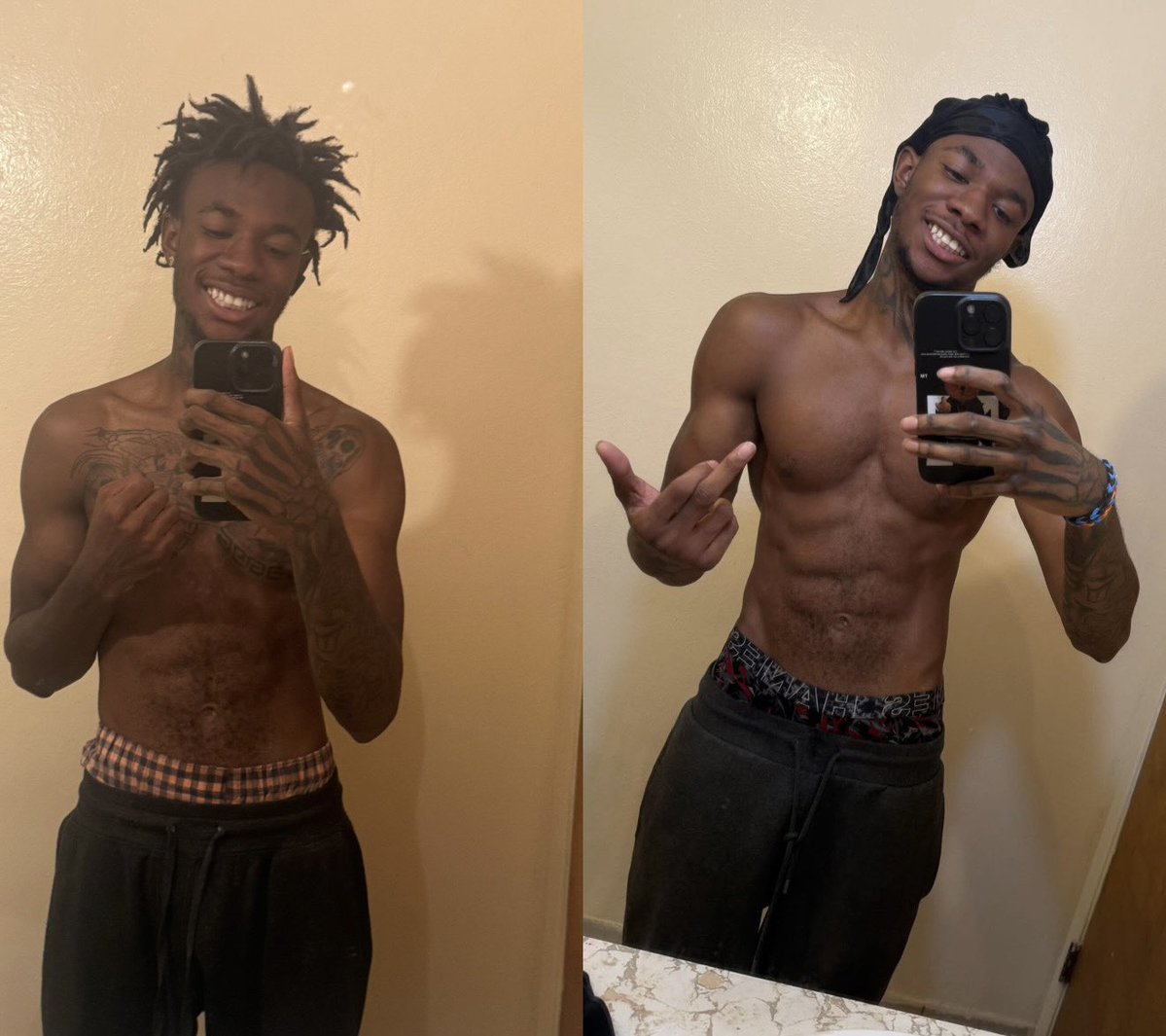 MeatManMar's tweet photo. this the same 19 btw, i was fresh outta hs onna right tho https://t.co/JEstHwg7VR