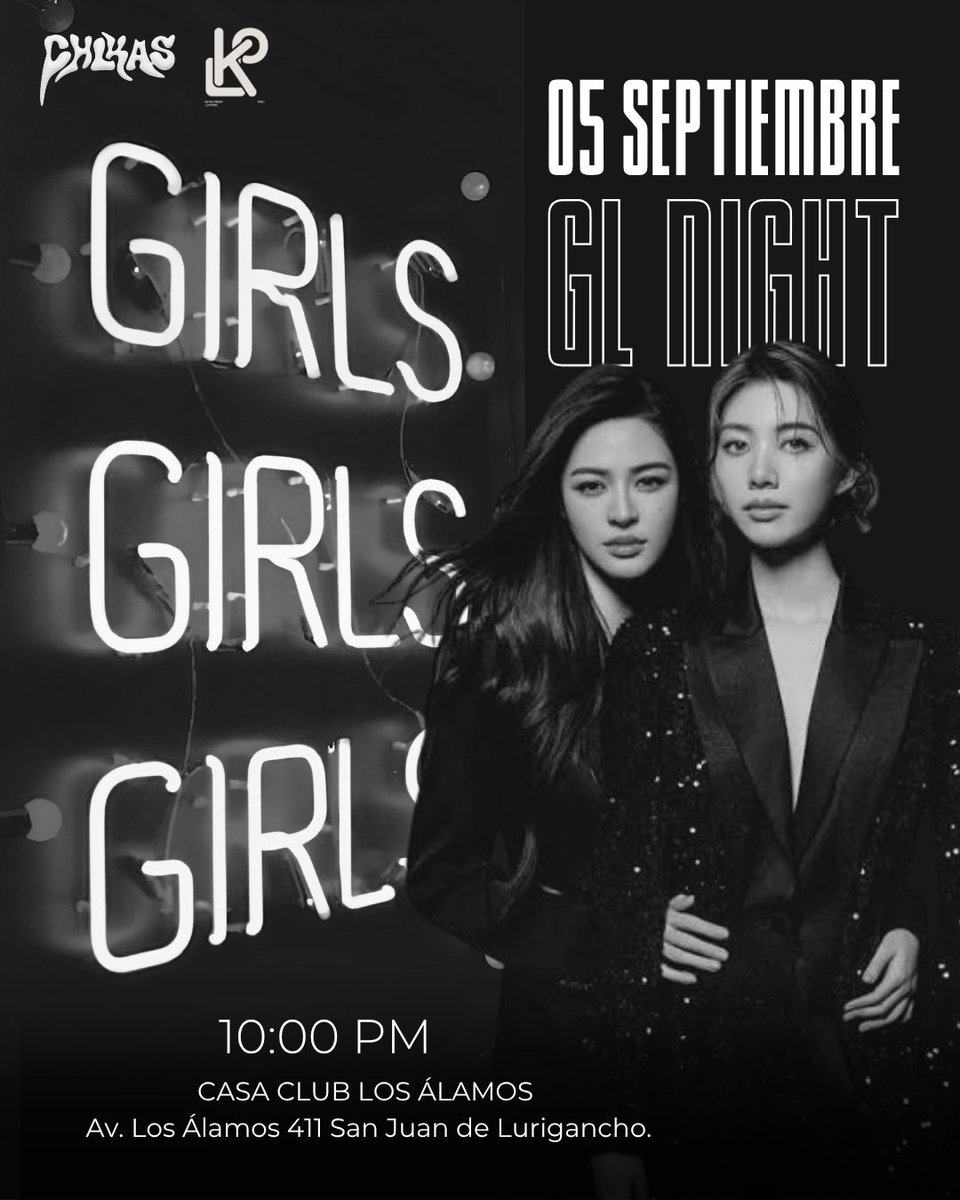 KPLEntertmnt's tweet photo. ✨ Una noche que puede hacer historia en el GL peruano. ✨

Este 05 de septiembre llega GL NIGHT, un evento creado para apoyar y hacer posible la primera serie GL peruana. 🖤

Una noche para encontrarnos, celebrar nuestras historias y, sobre todo, ser parte de algo que busca abrir camino a nuevas representaciones en la pantalla peruana. 🌙

🎟️ Compra tus entradas aquí:
https://t.co/sOXshDP5ZS

📅 05 de septiembre
🕙 10:00 PM
📍 Casa Club Los Álamos – San Juan de Lurigancho

Tu presencia también puede hacer realidad esta historia. 🫶🏻

#glperu #glnight #seriesgl #gl #glthai